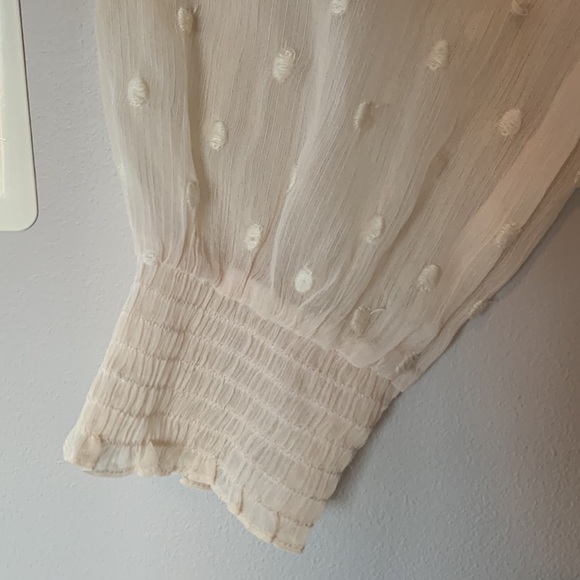 Free People sheer dotted blouse - Picture 4 of 8